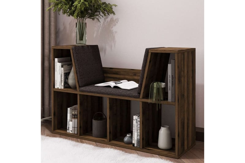 Kylen Bokhylle 103 cm - Valnøtt - Oppbevaring - Hylle - Bokhylle