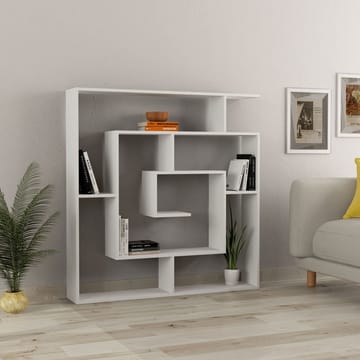 Labirent Bokhylle 125 cm - Hvit - Oppbevaring - Hylle - Bokhylle
