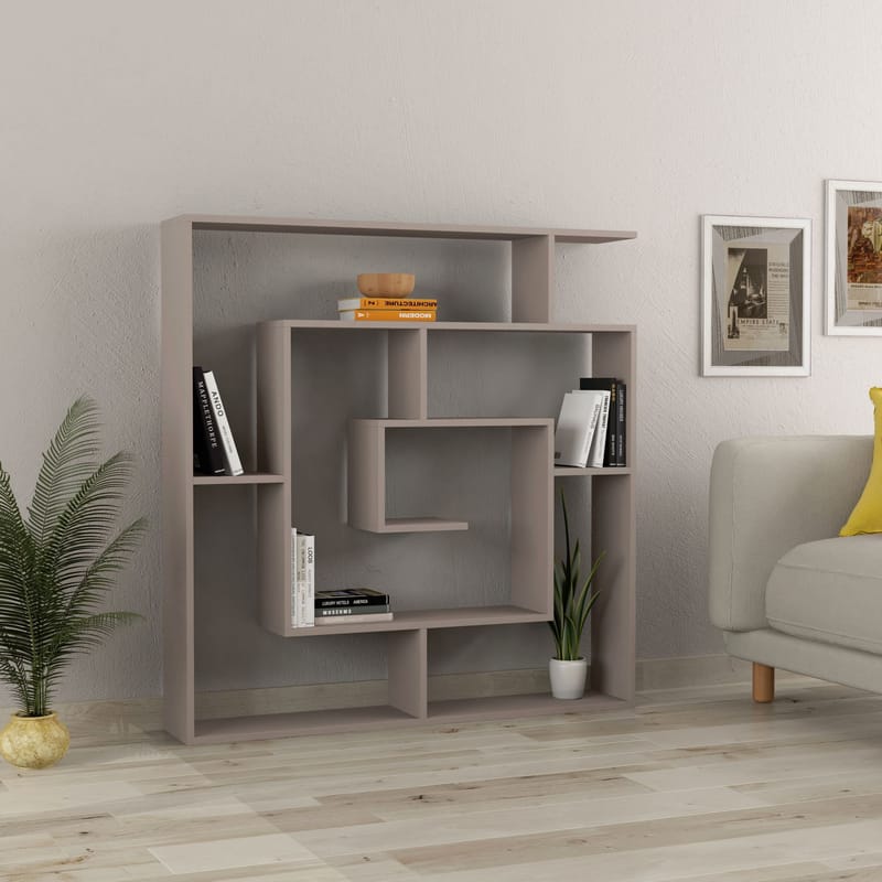 Labirent Bokhylle 125 cm - Light Mocha - Oppbevaring - Hylle - Bokhylle