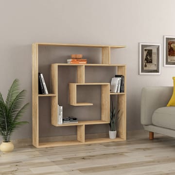 Labirent Bokhylle 125 cm - Sapphire Oak - Oppbevaring - Hylle - Bokhylle