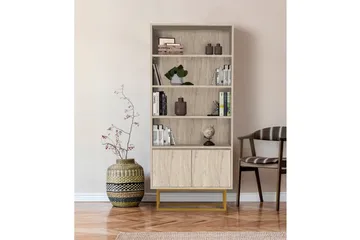 Laxus Bokhylle 80 cm - Beige - Oppbevaring - Hylle - Bokhylle