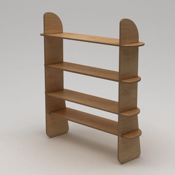 Ledina Bokhylle 150x160 cm - Naturlig tre - Oppbevaring - Hylle - Bokhylle