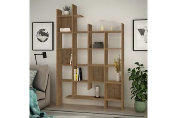 MANCO Bokhylle 122 cm - Brun - Oppbevaring - Hylle - Bokhylle