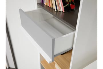 Metropolitan Bokhylle 55x40 cm - Brun/Hvit/Lysegrå/Sort - Oppbevaring - Hylle - Bokhylle