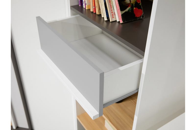 Metropolitan Bokhylle 55x40 cm - Brun/Hvit/Lysegrå/Sort - Oppbevaring - Hylle - Bokhylle