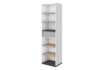 Metropolitan Bokhylle 55x40 cm - Brun/Hvit/Lysegrå/Sort - Oppbevaring - Hylle - Bokhylle