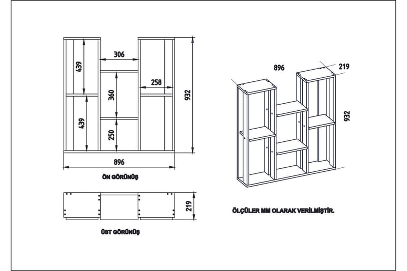 Michiyo Plantebord 90 cm - Hvit - Møbler - Bord - Avlastningsbord & sidobord - Blomsterbord