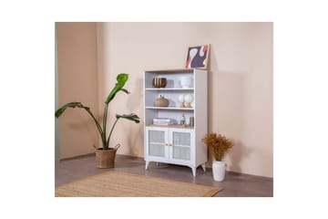Mjudi Bokhylle 90 cm - Hvit - Oppbevaring - Hylle - Bokhylle