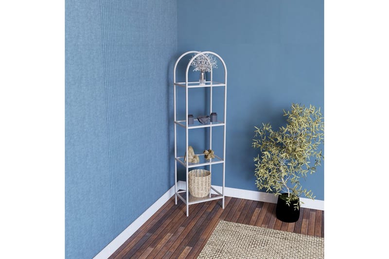Monaia Bokhylle 40 cm - Hvit - Oppbevaring - Hylle - Bokhylle