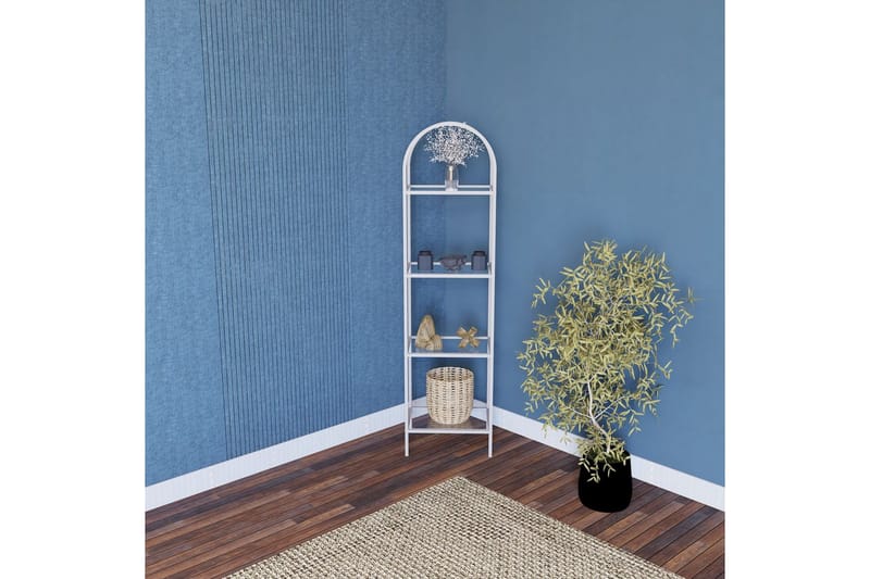 Monaia Bokhylle 40 cm - Hvit - Oppbevaring - Hylle - Bokhylle