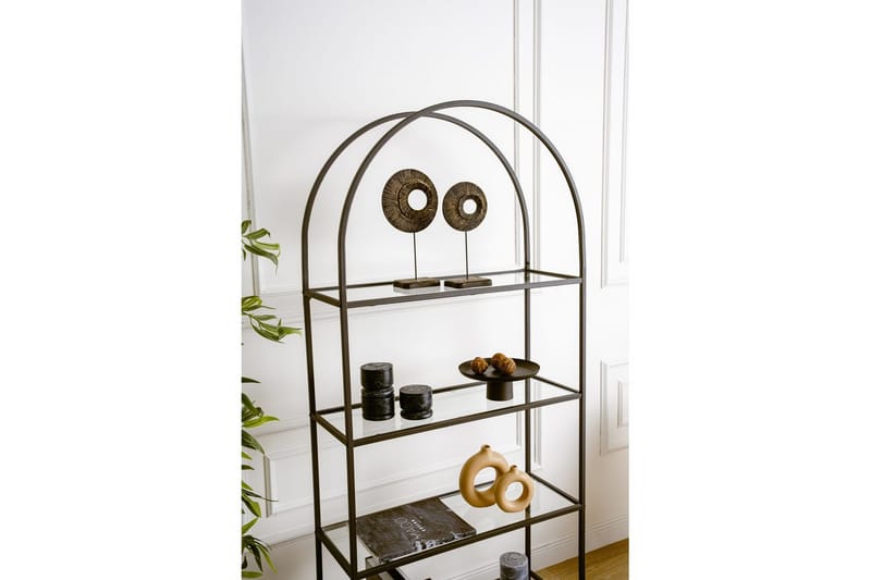 Monaia Bokhylle 80 cm - Sort - Oppbevaring - Hylle - Bokhylle