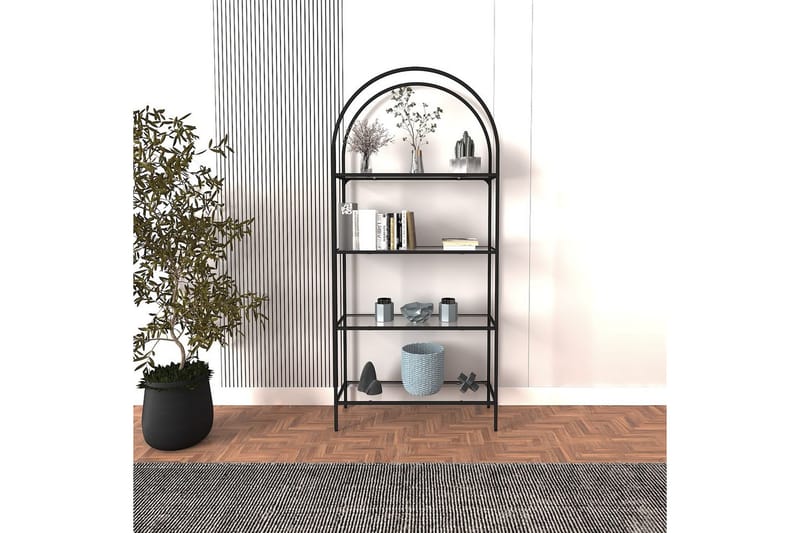 Monaia Bokhylle 80 cm - Sort - Oppbevaring - Hylle - Bokhylle