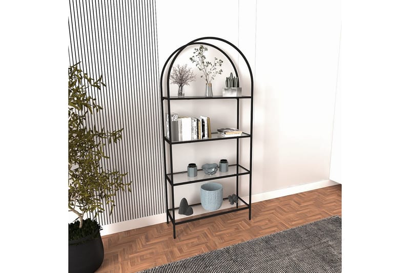 Monaia Bokhylle 80 cm - Sort - Oppbevaring - Hylle - Bokhylle