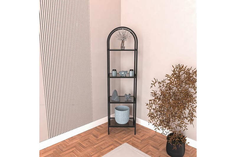 Monaia Bokhylle 80 cm - Sort - Oppbevaring - Hylle - Bokhylle