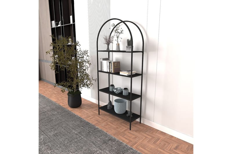 Monaia Bokhylle 80 cm - Sort - Oppbevaring - Hylle - Bokhylle