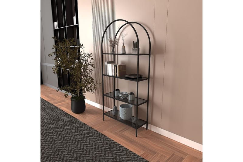 Monaia Bokhylle 80 cm - Sort - Oppbevaring - Hylle - Bokhylle