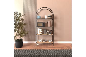 Monaia Bokhylle 80 cm - Sort/Natur - Oppbevaring - Hylle - Bokhylle