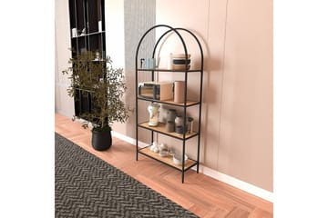 Monaia Bokhylle 80 cm - Sort/Natur - Oppbevaring - Hylle - Bokhylle