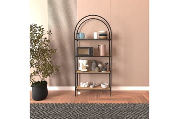 Monaia Bokhylle 80 cm - Sort/Natur - Oppbevaring - Hylle - Bokhylle