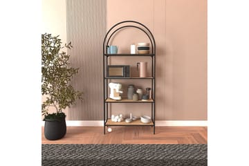 Monaia Bokhylle 80 cm - Sort/Natur - Oppbevaring - Hylle - Bokhylle