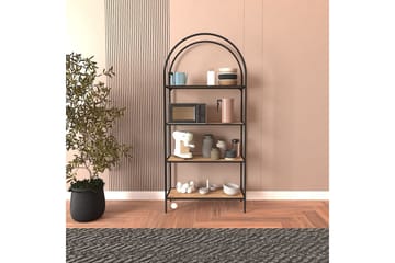 Monaia Bokhylle 80 cm - Sort/Natur - Oppbevaring - Hylle - Bokhylle