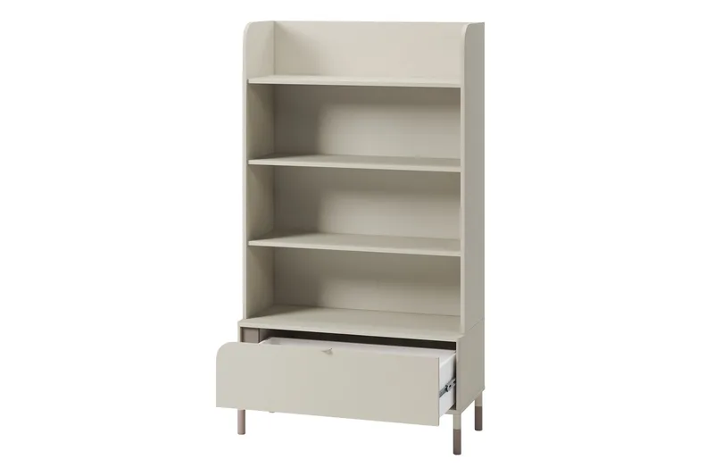 Monfort Bokhylle 89 cm i Lyst Tre - Beige - Oppbevaring - Hylle - Bokhylle