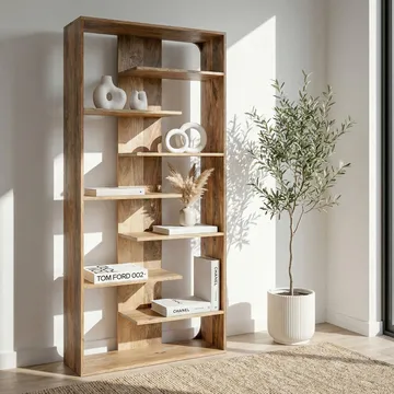 Moraro frittstående hylle 90 cm - Naturbrun - Oppbevaring - Hylle - Bokhylle