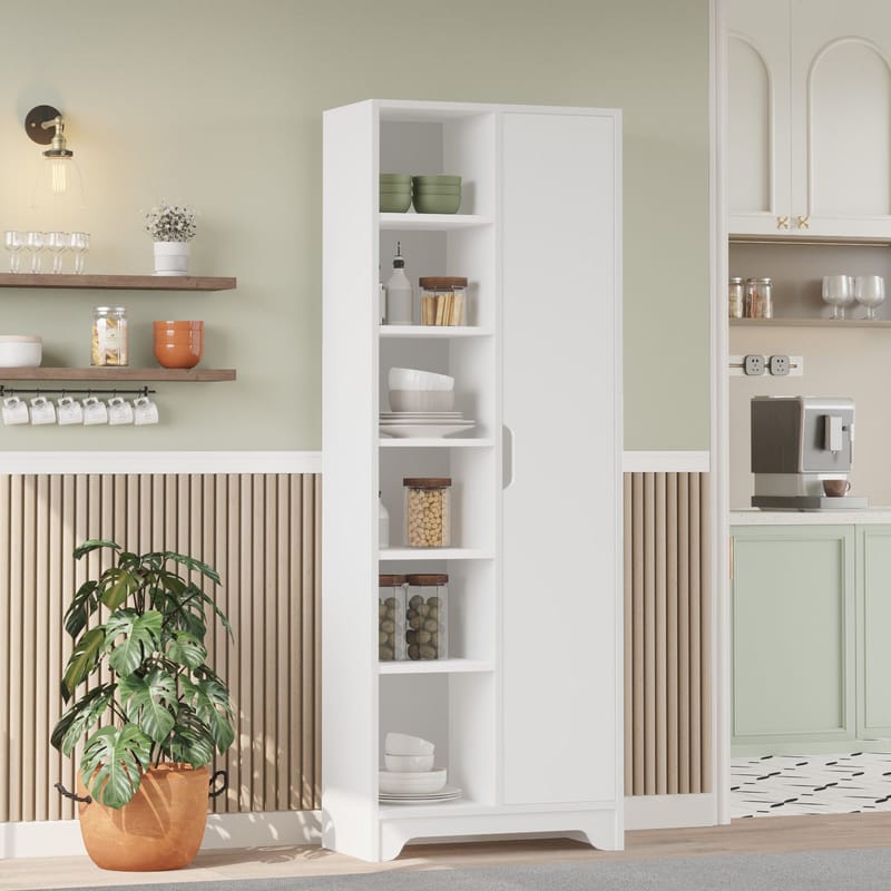 Multi Purpose Cabinet Homitis Hvit - Oppbevaring - Hylle - Bokhylle