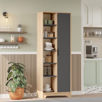 Multi Purpose Cabinet Homitis Eik antrasitt - Oppbevaring - Hylle - Bokhylle