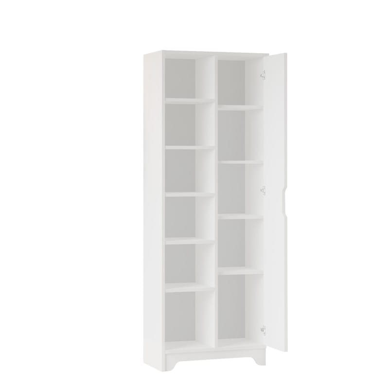 Multi Purpose Cabinet Homitis Hvit - Oppbevaring - Hylle - Bokhylle