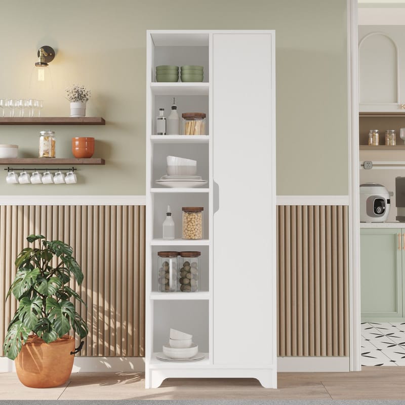 Multi Purpose Cabinet Homitis Hvit - Oppbevaring - Hylle - Bokhylle