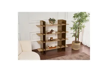 Nara Bokhylle 120 cm - Gull - Oppbevaring - Hylle - Bokhylle