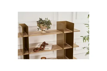 Nara Bokhylle 120 cm - Gull - Oppbevaring - Hylle - Bokhylle