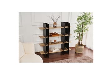 Nara Bokhylle 120 cm - Svart - Oppbevaring - Hylle - Bokhylle