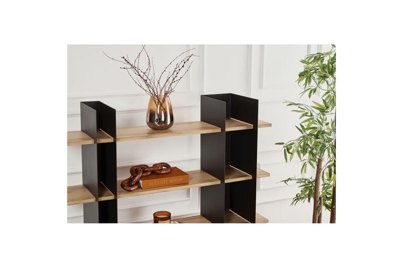 Nara Bokhylle 120 cm - Svart - Oppbevaring - Hylle - Bokhylle