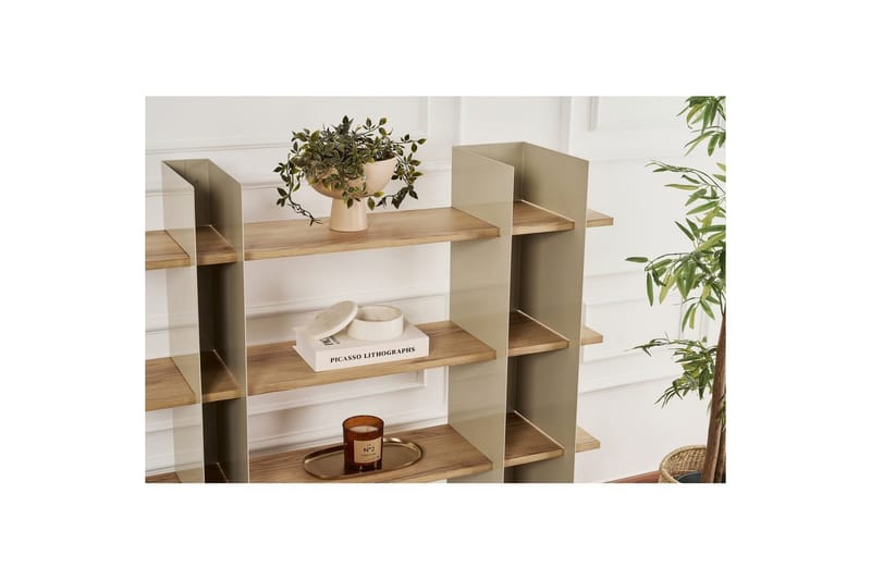 Nara Bokhylle 120 cm - Taupe - Oppbevaring - Hylle - Bokhylle