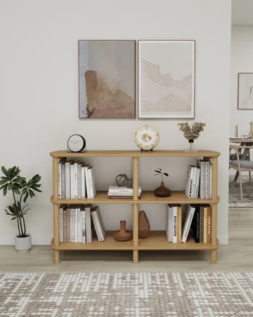 Nerola Bokhylle 80 cm - Eik - Oppbevaring - Hylle - Bokhylle