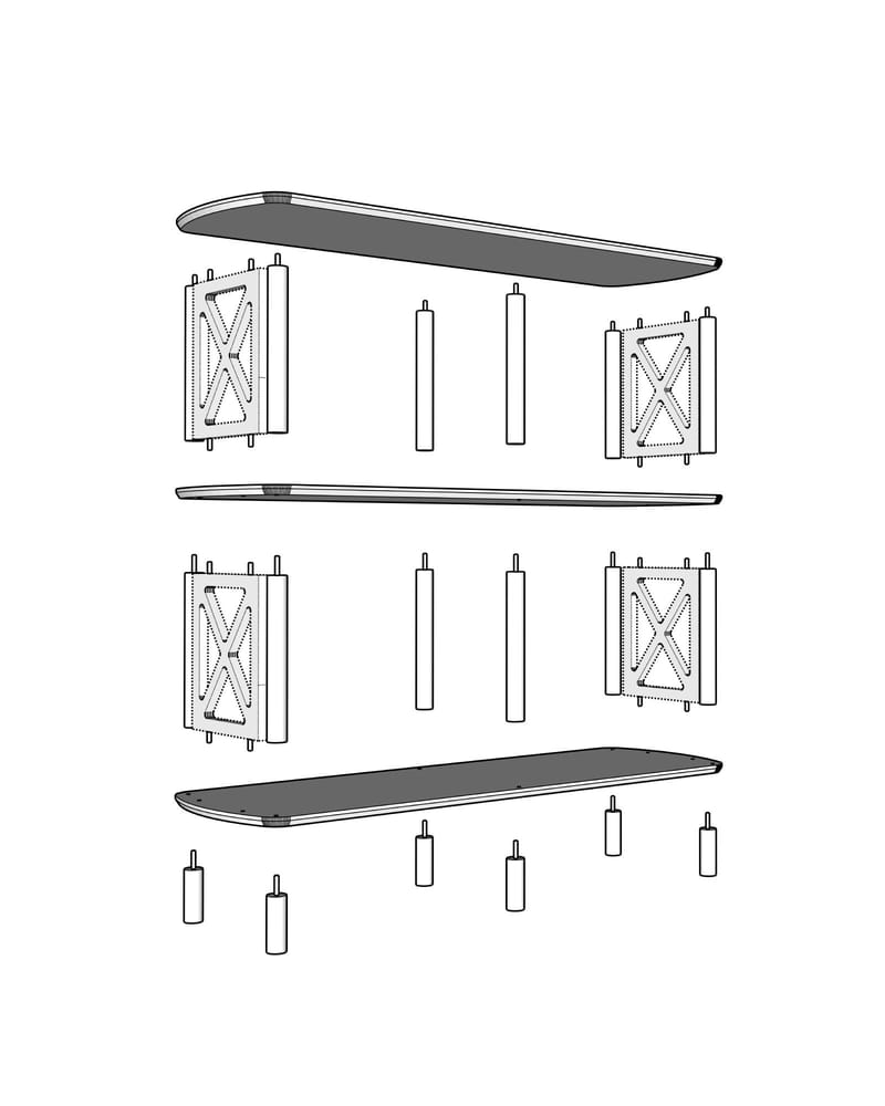 Nerola Bokhylle 80 cm - Eik - Oppbevaring - Hylle - Bokhylle