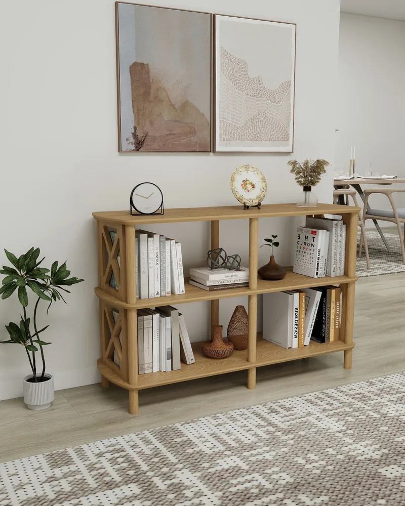 Nerola Bokhylle 80 cm - Eik - Oppbevaring - Hylle - Bokhylle