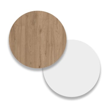 Nilena Bokhylle 83,9x175,6x29,5 cm - Eik og hvit - Oppbevaring - Hylle - Bokhylle