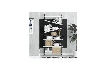 Norvas Bokhylle 78 cm - Sort/Hvit - Oppbevaring - Hylle - Bokhylle