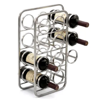 Avren vinstativ 47 cm i metall - sølv - Oppbevaring - Hylle - Oppbevaringshylle - Vinstativ & vinhylle