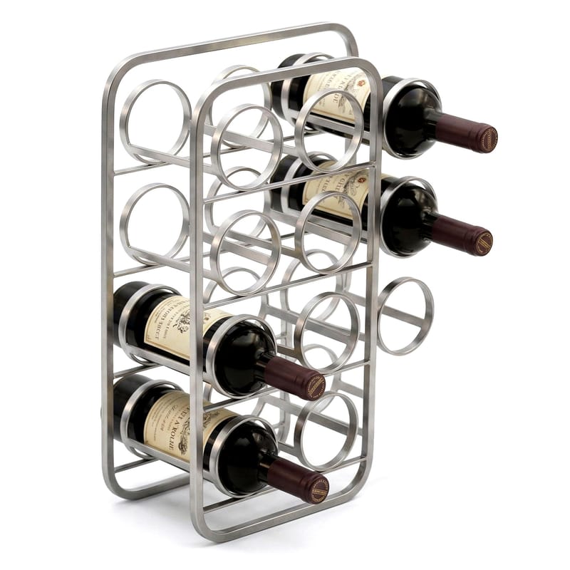 Avren vinstativ 47 cm i metall - sølv - Oppbevaring - Hylle - Oppbevaringshylle - Vinstativ & vinhylle