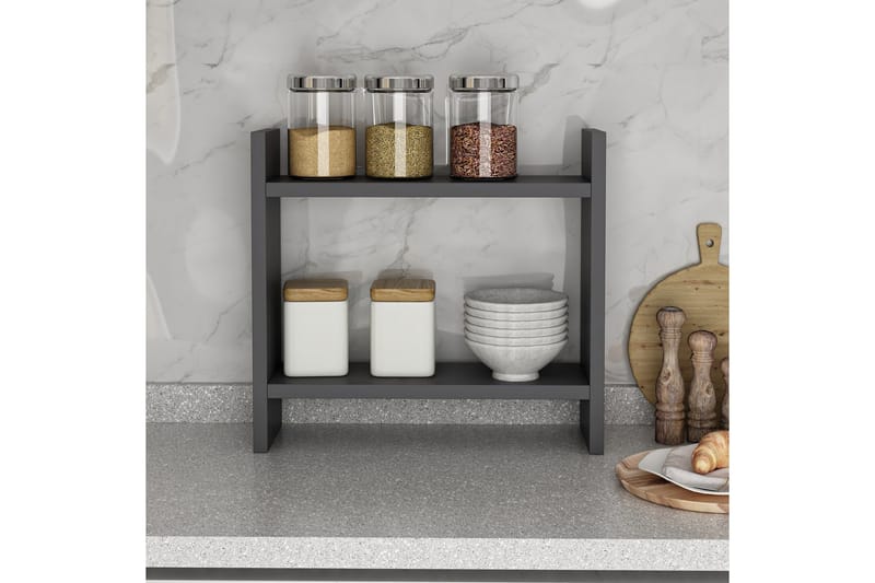 Endicott Lagerhylle 34x10 cm - Antrasitt - Oppbevaring - Hylle - Oppbevaringshylle - Lagerhylle