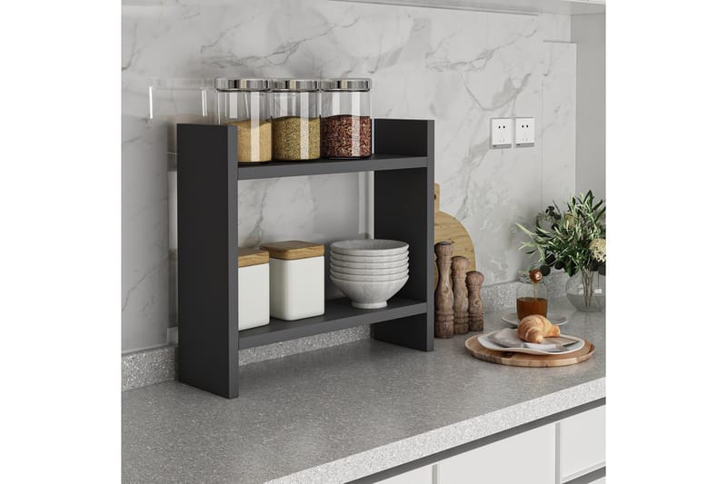 Endicott Lagerhylle 34x10 cm - Antrasitt - Oppbevaring - Hylle - Oppbevaringshylle - Lagerhylle