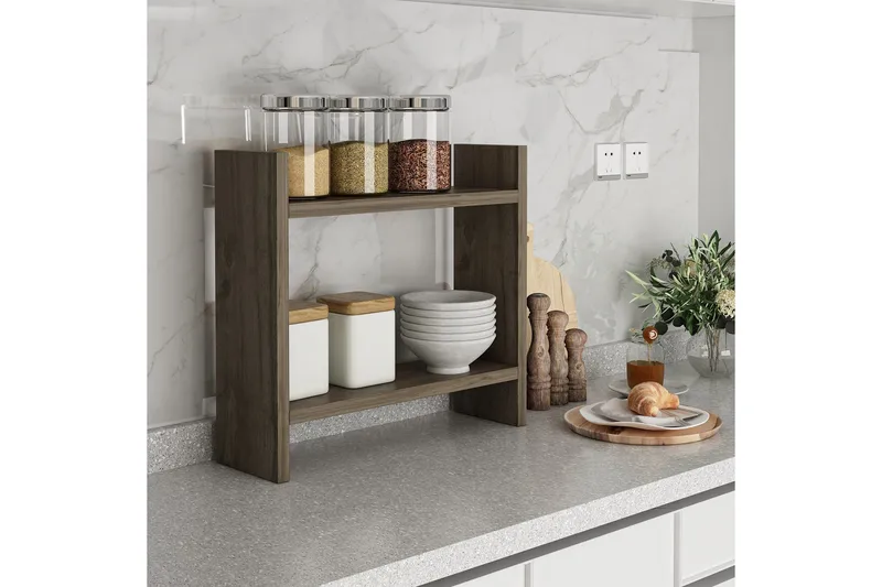 Endicott Lagerhylle 34x10 cm - Valnøtt - Oppbevaring - Hylle - Oppbevaringshylle - Lagerhylle