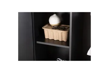 Garderobe Piring - Svart - Oppbevaring - Hylle - Oppbevaringshylle - Lagerhylle