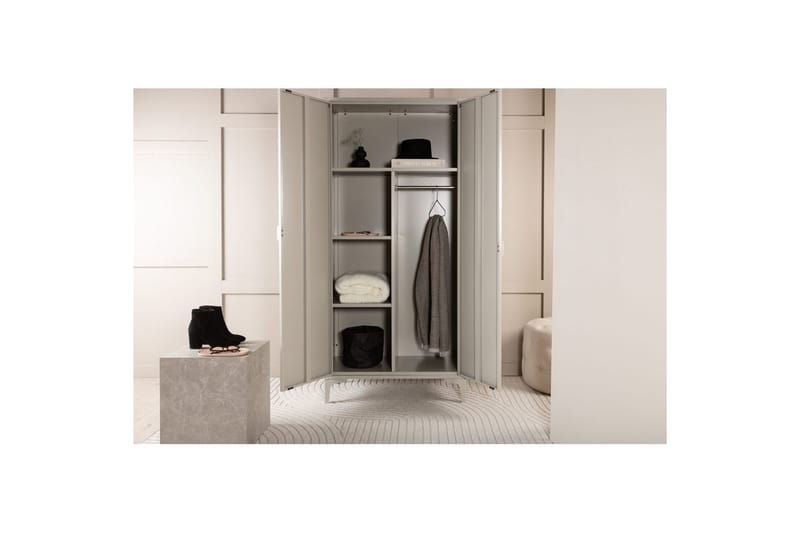 Garderobe Piring - Beige - Oppbevaring - Hylle - Oppbevaringshylle - Lagerhylle