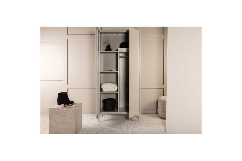 Garderobe Piring - Beige - Oppbevaring - Hylle - Oppbevaringshylle - Lagerhylle