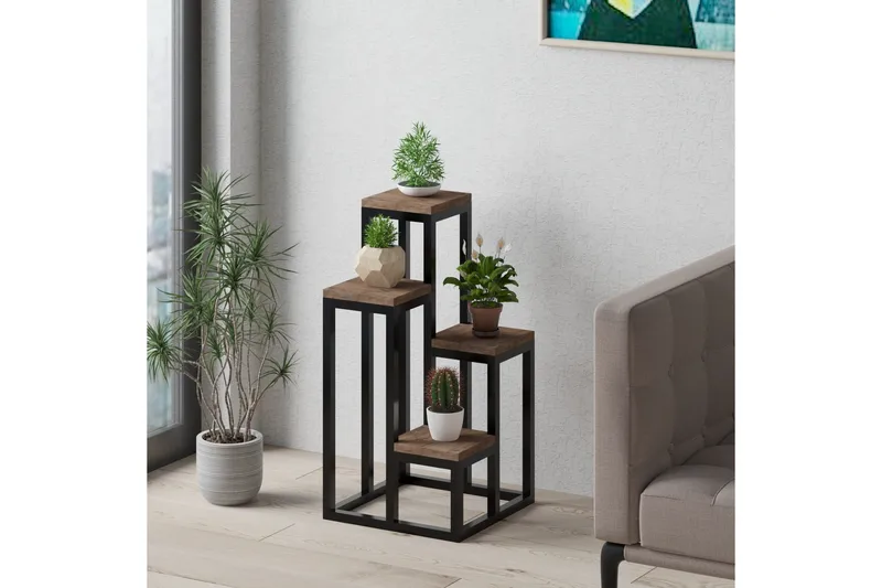 Hansel Lagerhylle 34x39 cm - Brun/Svart - Oppbevaring - Hylle - Oppbevaringshylle - Lagerhylle